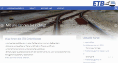 Desktop Screenshot of eisenbahn-technischebildung.de