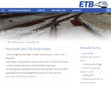 Tablet Screenshot of eisenbahn-technischebildung.de
